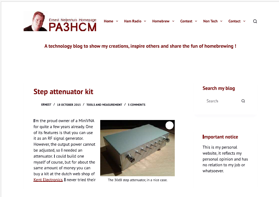 Step Attenuator Kit