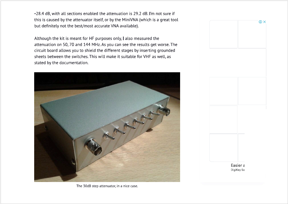 Step Attenuator Kit