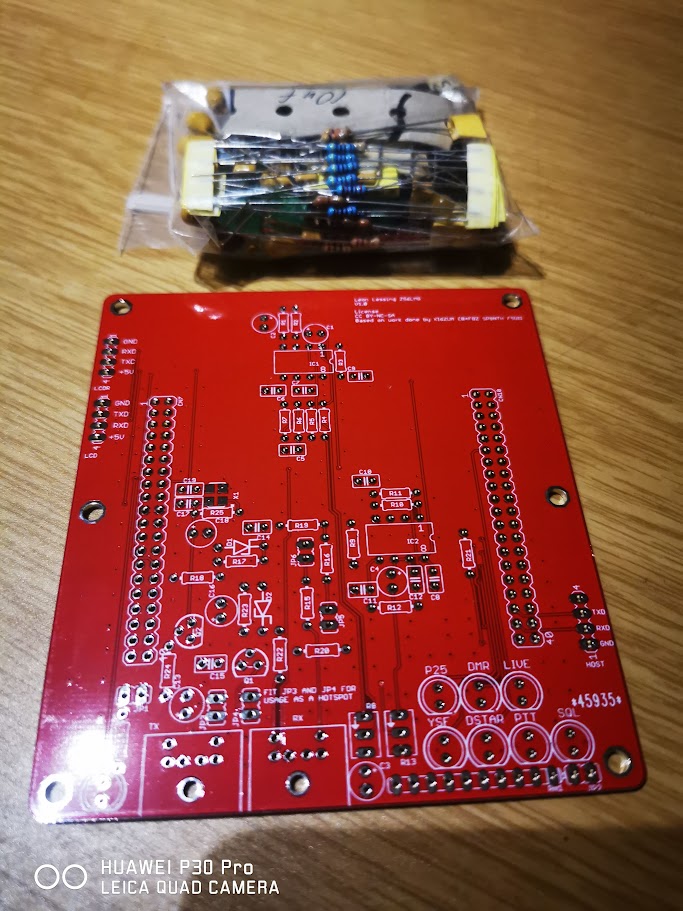 MMDVM Trough hole Components for homebrew. PCB by ZS6LMG.