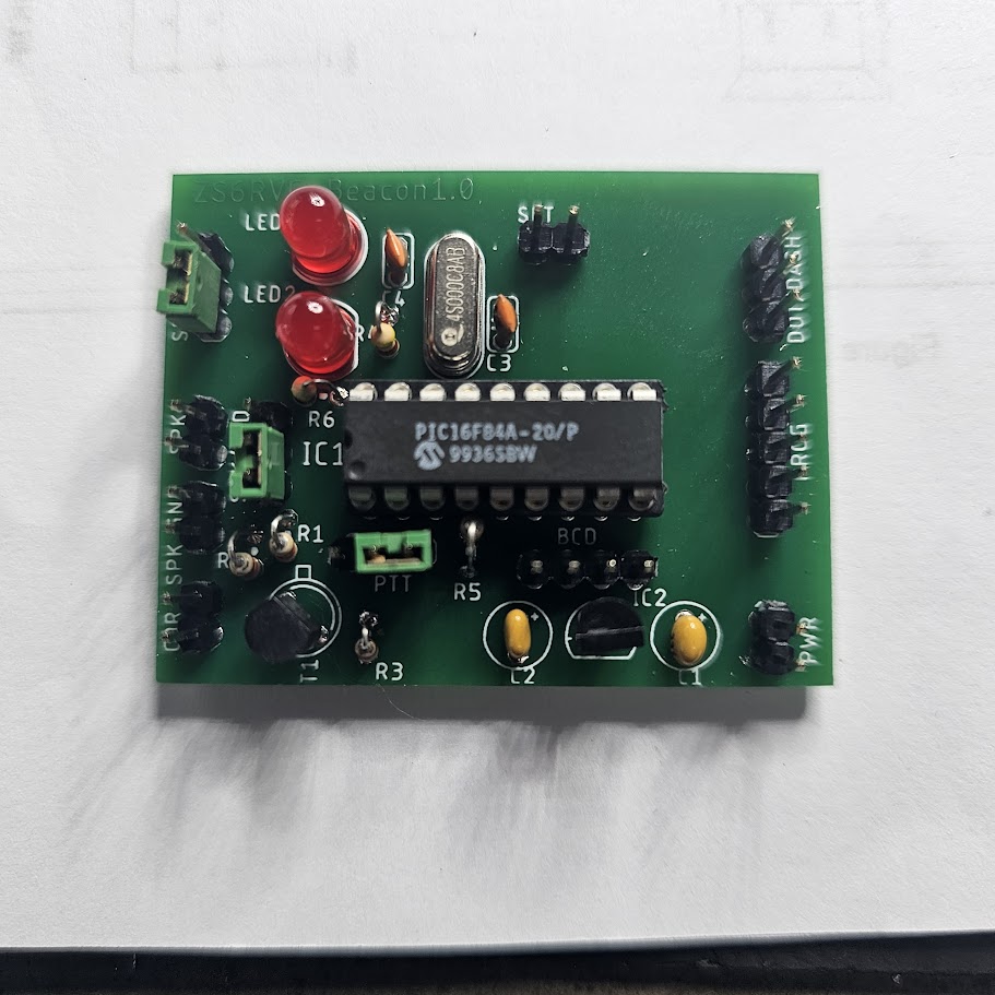 Beacon PCB used for Keyer.